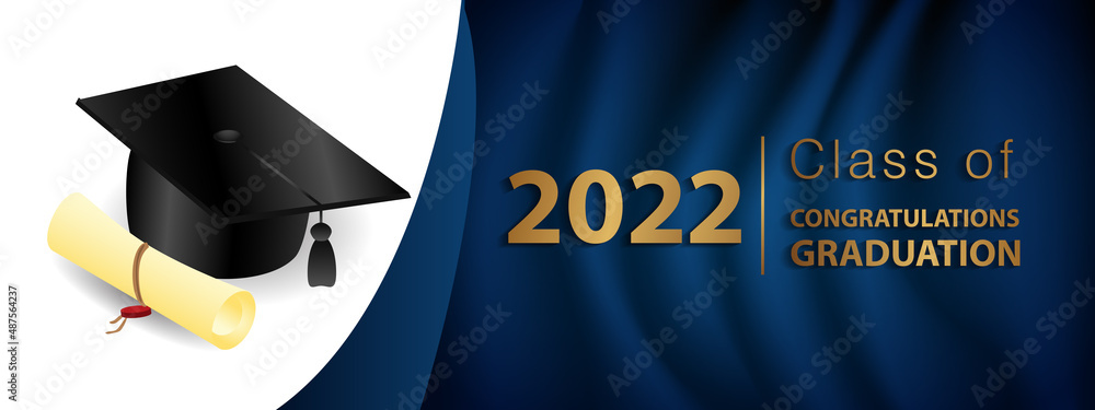 Congratulations on your graduation. Class of 2022. Graduation cap and ...