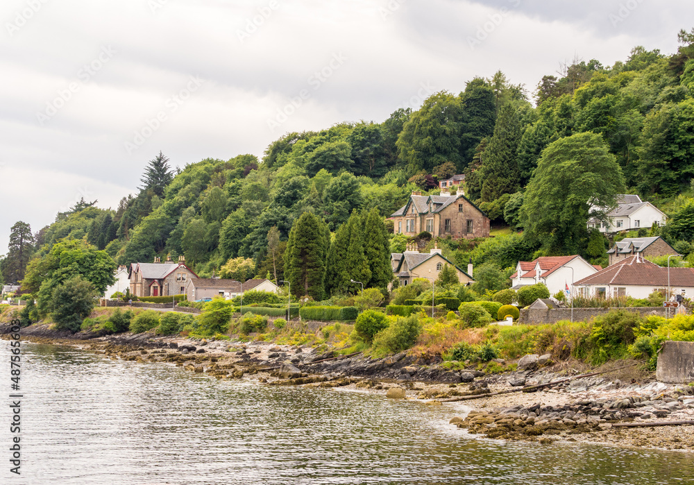 Fototapeta premium The famouis Waverley paddleboat steamer tour of Gare Loch and Loch Long from Dunoon, Scotland, UK
