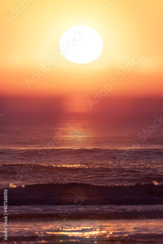 Sunrise bokeh, ocean