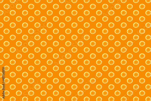 slices of non-standard orange on an orange background