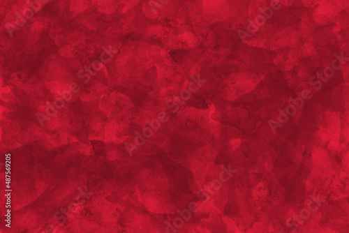 Abstract red watercolor background marbled paper texture with paint brush strokes and textured stained pattern