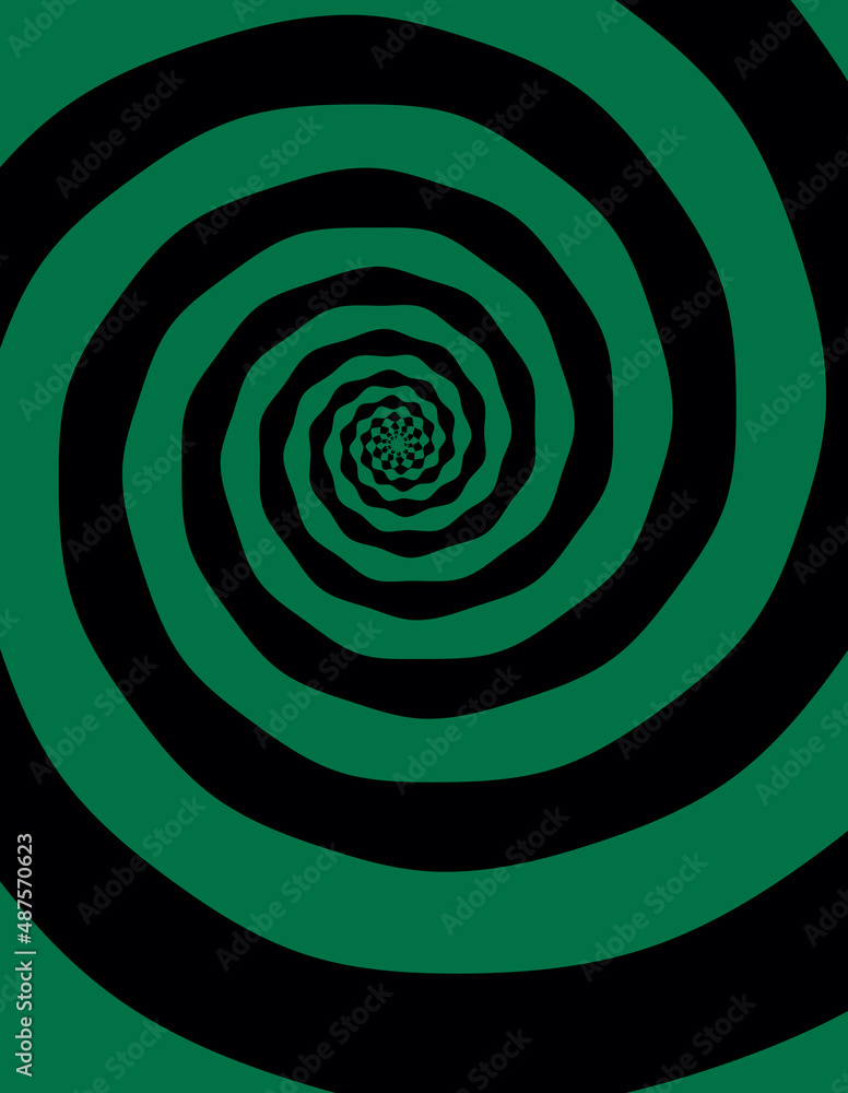 Fototapeta premium Artistic spiral shape. Vector drawing