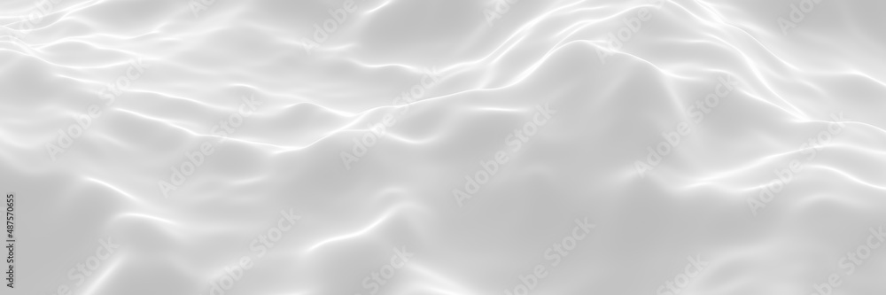 3D Snow mountain. White topographic terrain. 3D Snow mountain. White topographic terrain.