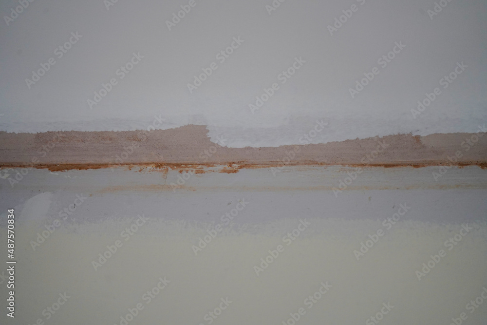 Close up of decorating marks in a house    