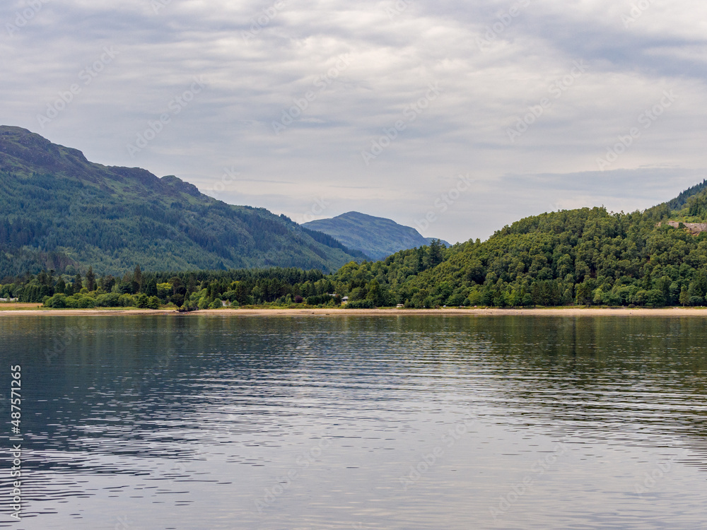 Fototapeta premium The famouis Waverley paddleboat steamer tour of Gare Loch and Loch Long from Dunoon, Scotland, UK