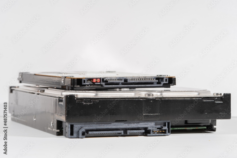 Hard disk isolated on a white background. Hard disk isolated on a white background.