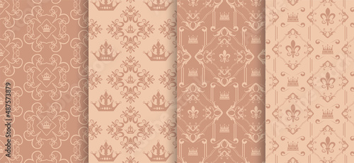 Royal style background wallpaper set