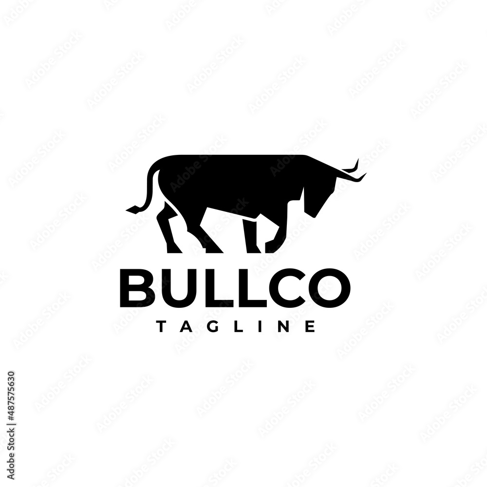 Obraz premium illustration vector graphic template of bull silhouette logo