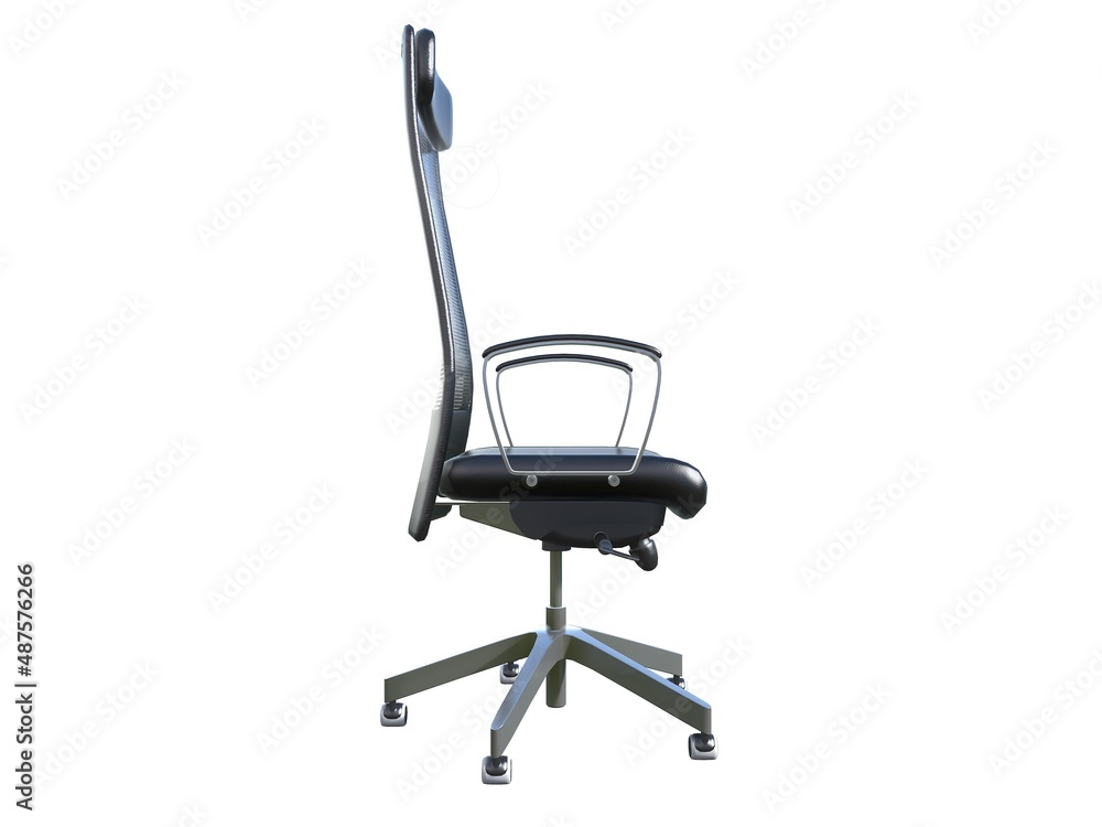 Office chair isolated on white background 3d illustration Office chair isolated on white background 3d illustration