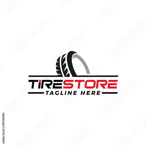 creative tire logo, tire store logo design vector illustration