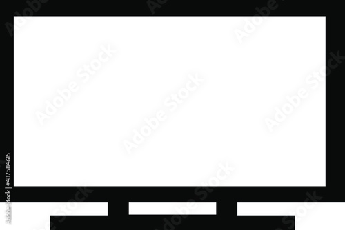 lcd tv monitor isolated