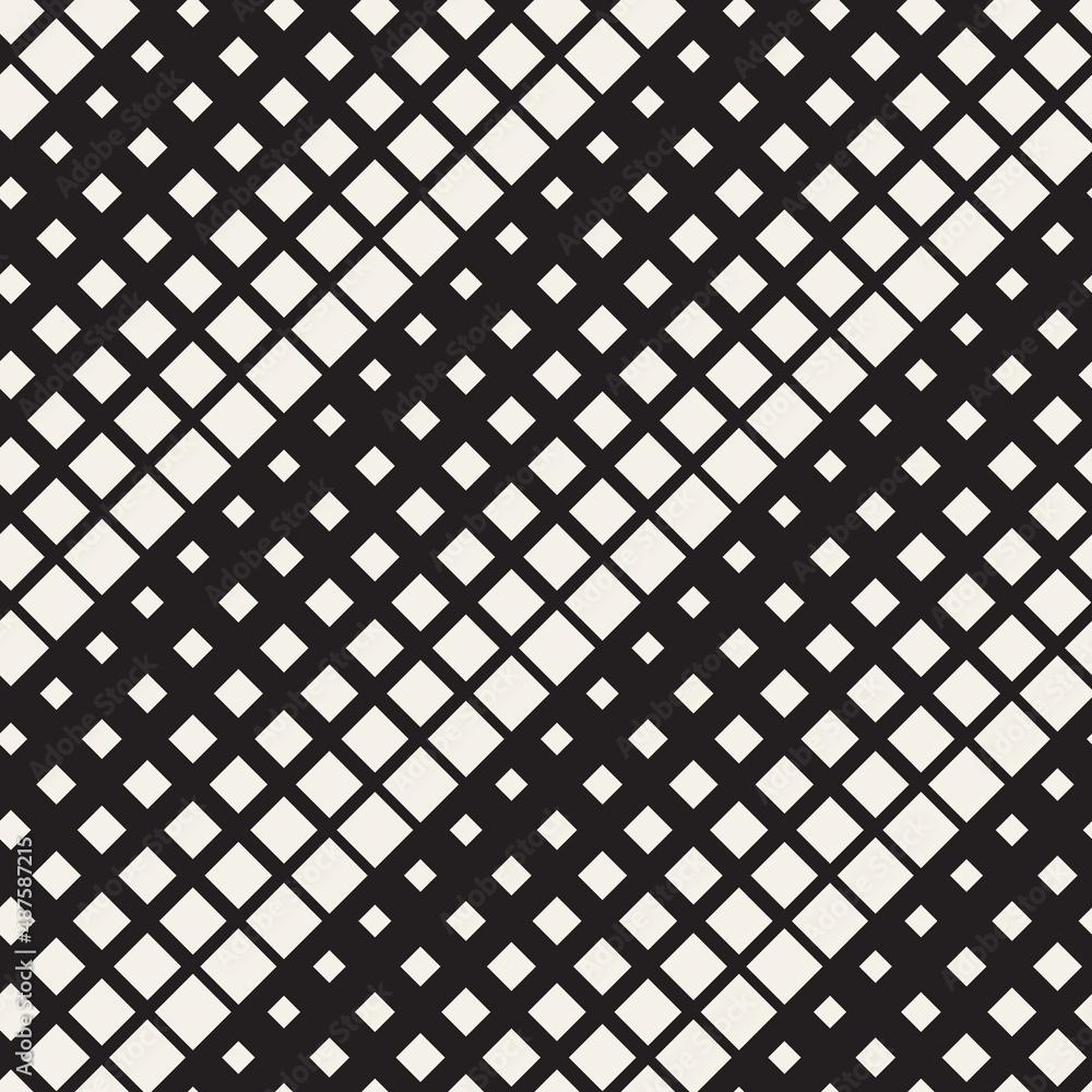Vector seamless pattern. Repeating geometric elements. Stylish monochrome background design. Vector seamless pattern. Repeating geometric elements. Stylish monochrome background design.
