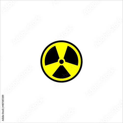 radiation icon, toxins vector illustration