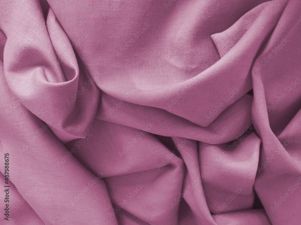 Chapstick Pink Medium Weight Linen Fabric main image 0