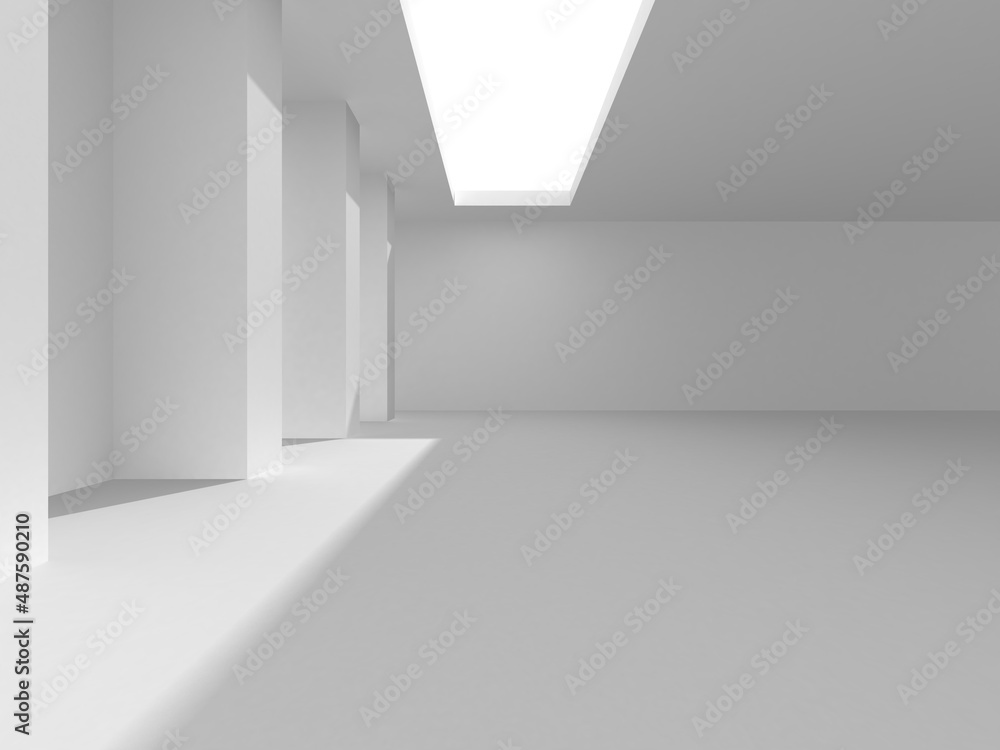 White Modern Background. Abstract Building Concept White Modern Background. Abstract Building Concept
