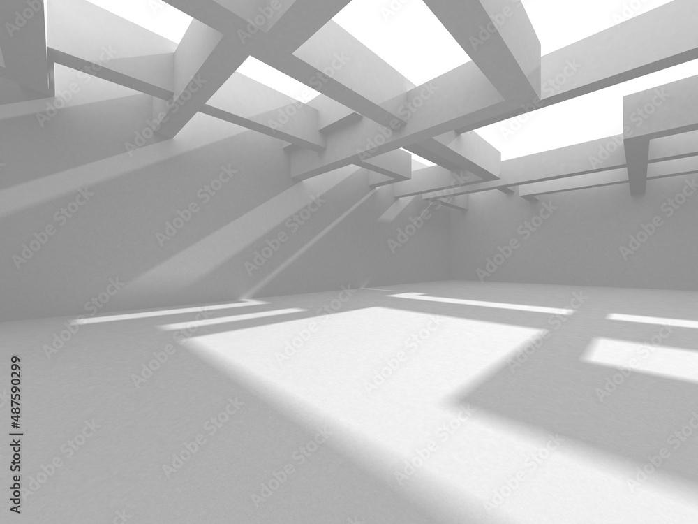 White Modern Background. Abstract Building Concept White Modern Background. Abstract Building Concept