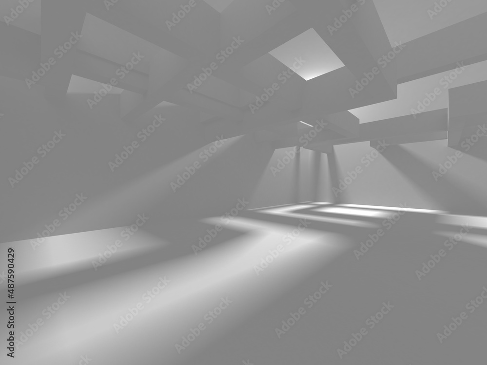 Abstract White Architecture Design Concept Abstract White Architecture Design Concept