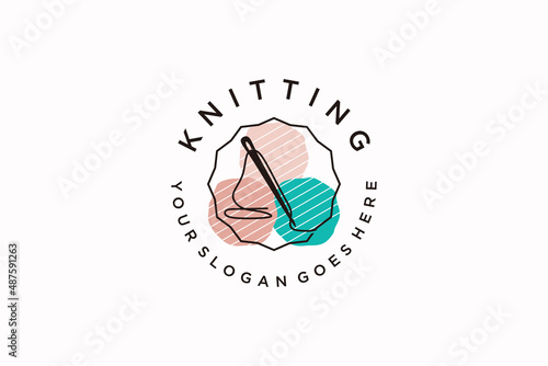 Crochet logo design, logo reference for your business.