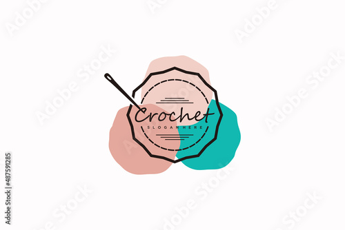 Crochet logo design, logo reference for your business.