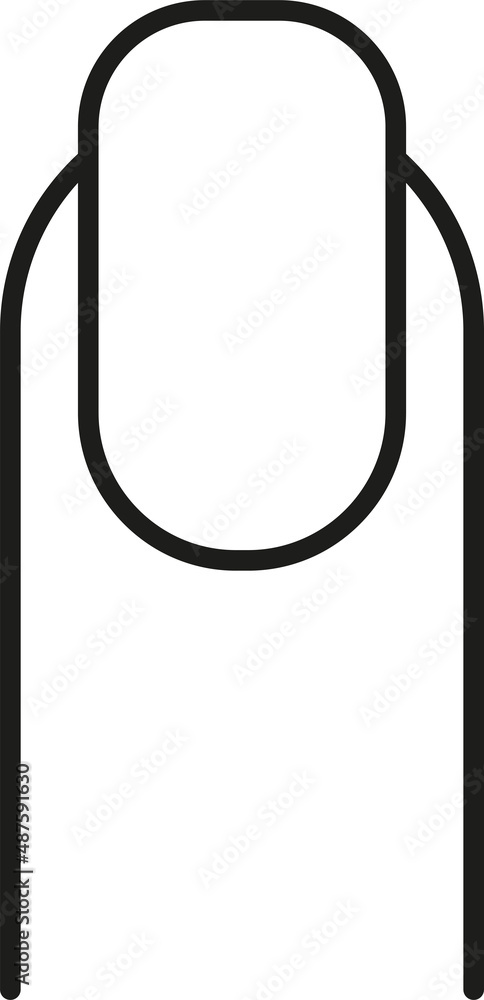Finger with nail icon sign. Human body parts icons. Finger with nail icon sign. Human body parts icons.