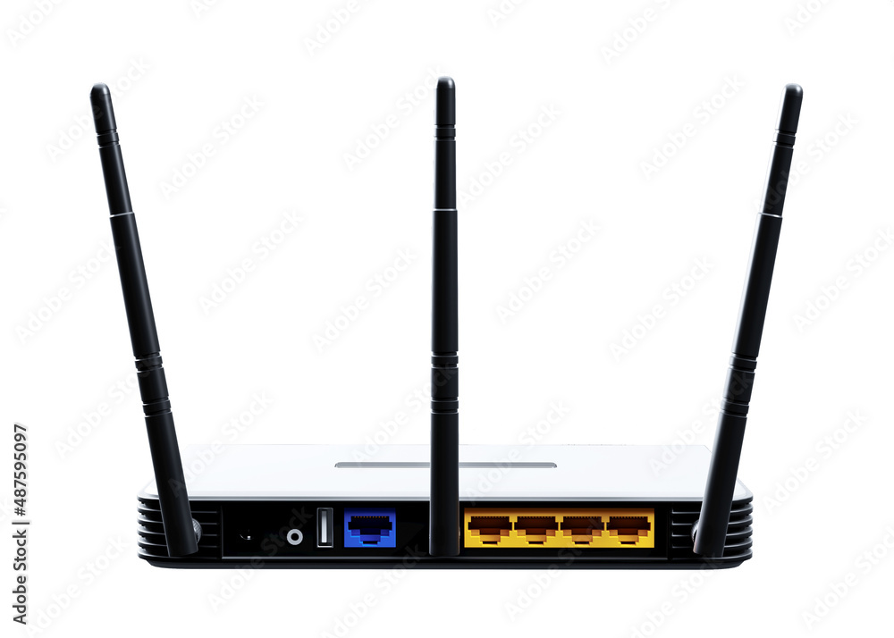 internet router 3d model isolated on white background internet router 3d model isolated on white background