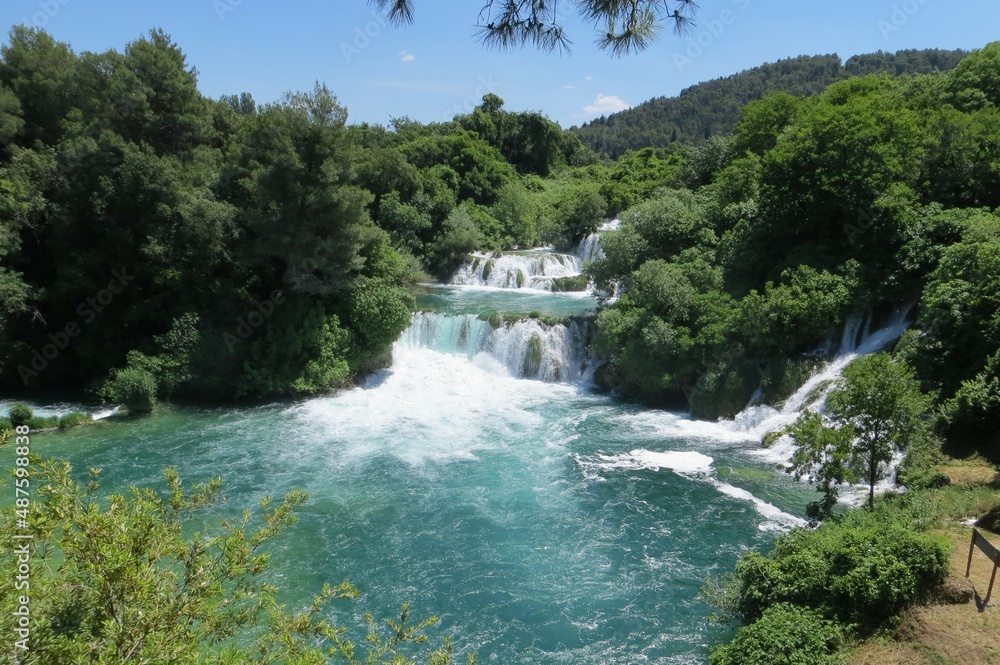 Fototapeta premium Krka Wasserfälle in Kroatien
