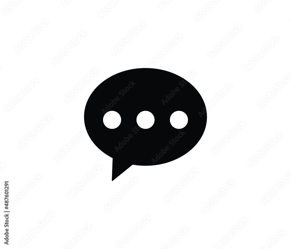 bubble text SMS chat Icon vector esp bubble text SMS chat Icon vector esp