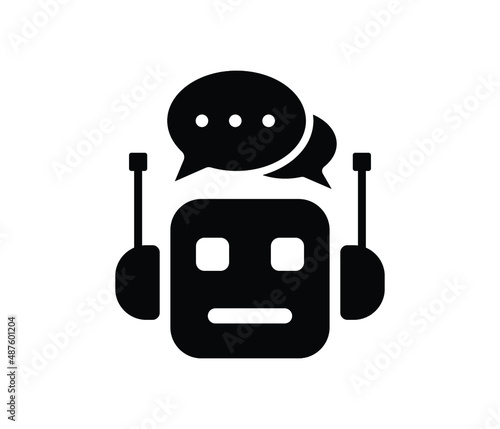 bubble text SMS chat Icon vector esp