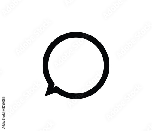 bubble text SMS chat Icon vector esp