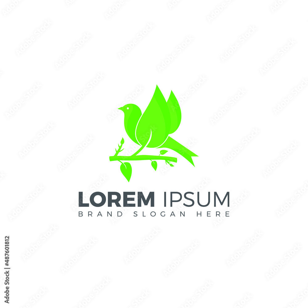 Fototapeta premium Bird logo design lafe vector template