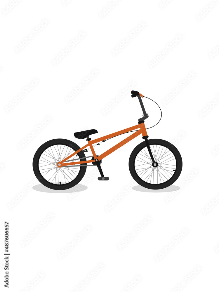 Orange BMX bike