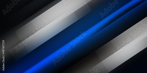 Abstract modern blue background with light stripes dynamic effect. Trendy gradients. Can be used for advertising, marketing, presentation, universal blue greeting card 