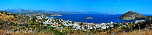 Greece-panoramic view of the Tolo and islands Koronisi and Romvi © bikemp