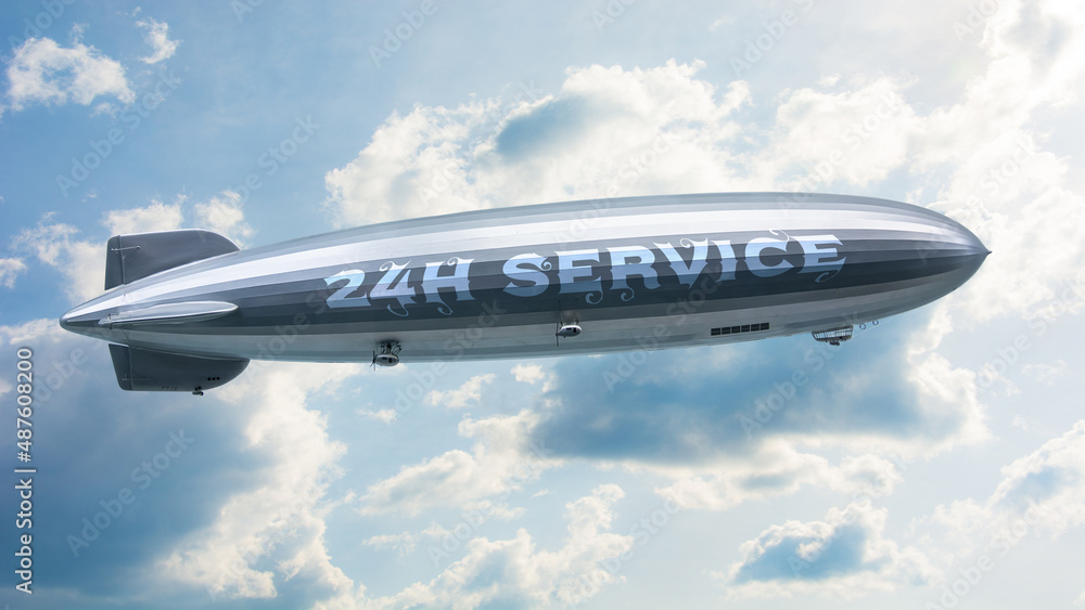 Fototapeta premium Street Sign to 24h Service