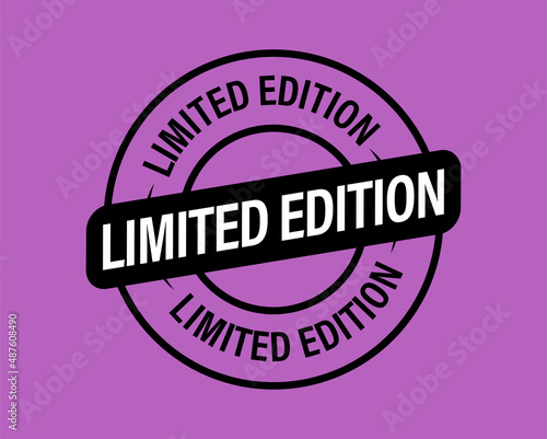 limited edition vector icon, black in color. Special edition abstract