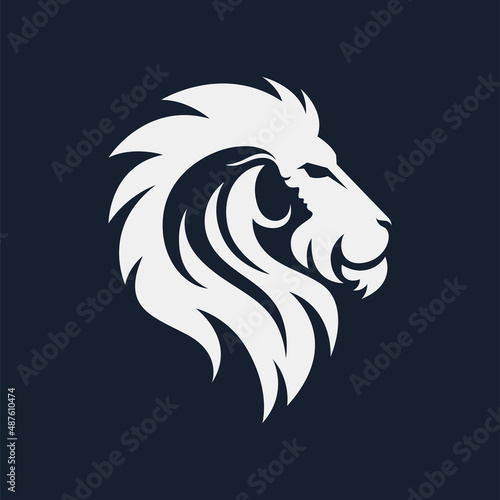 Wallpaper Mural Elegance lion head featuring woman logo design Torontodigital.ca