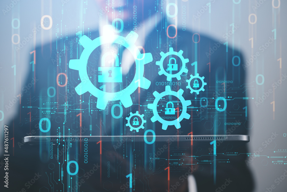 Concepts of cybersecurity, data protection, access to private information on the Internet online Concepts of cybersecurity, data protection, access to private information on the Internet online