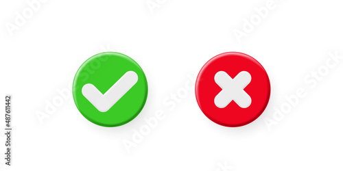 Yes and No icon signs