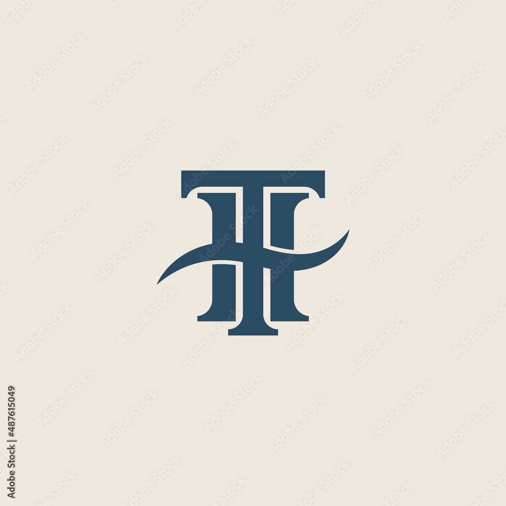 Initial TH HT T H Monogram Logo Template. Initial Based Letter Icon Logo Initial TH HT T H Monogram Logo Template. Initial Based Letter Icon Logo