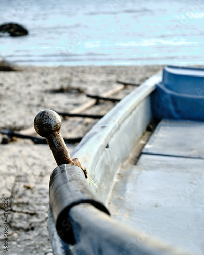 Fishing boat in winter light