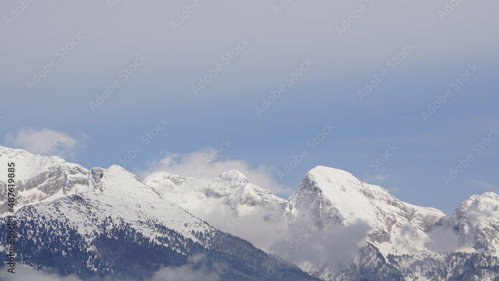 snow covered mountains snow covered mountains