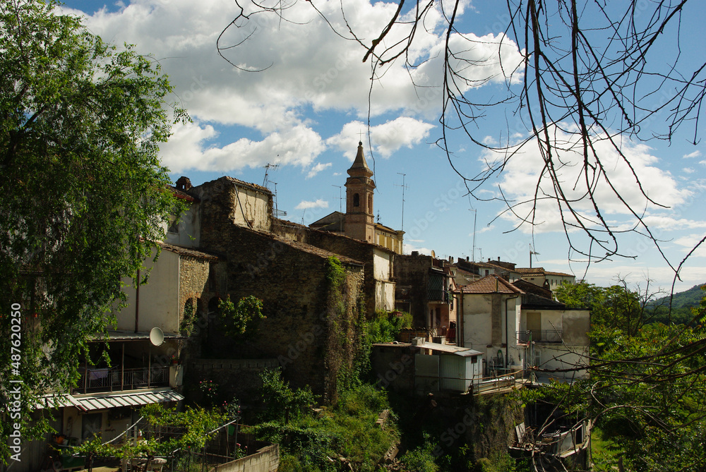 View of the small village of Bisenti, an Italian town in the province of Teramo - Abruzzo