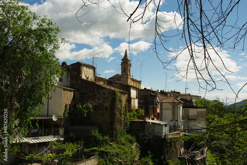 View of the small village of Bisenti, an Italian town in the province of Teramo - Abruzzo