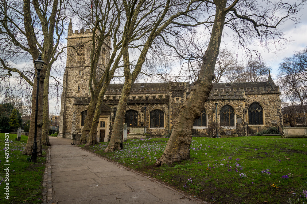 St Dunstan & All Saints Church, an Anglican Church which stands on a site that has been used for Christian worship for over a thousand years, Stepney, Tower Hamlets, London, UK St Dunstan & All Saints Church, an Anglican Church which stands on a site that has been used for Christian worship for over a thousand years, Stepney, Tower Hamlets, London, UK