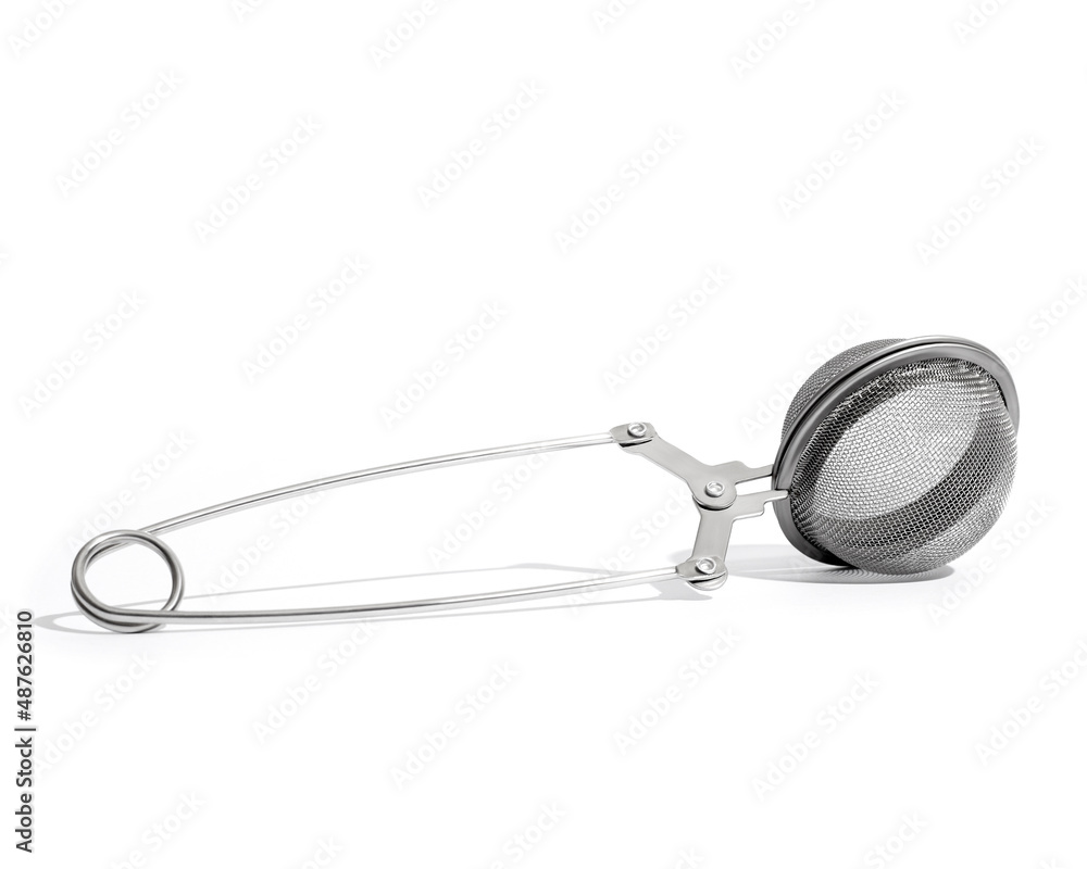 Tea strainer isolated on white background Tea strainer isolated on white background