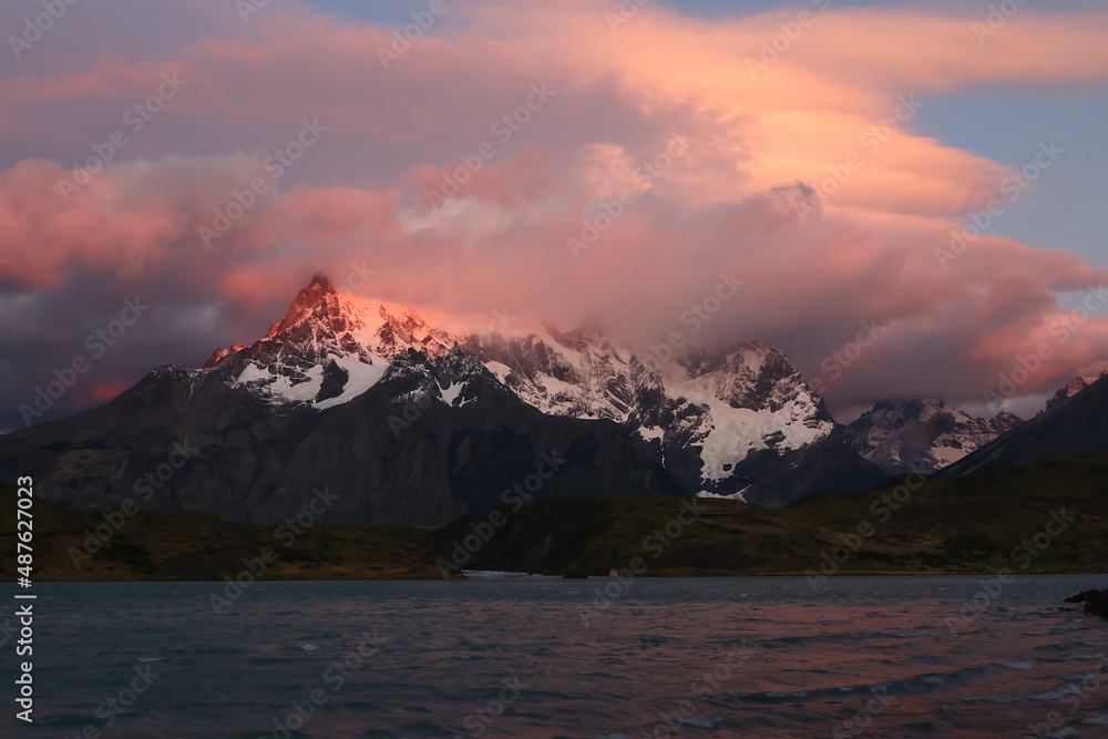 Sunrise at Torres del Paine National Park, Chile