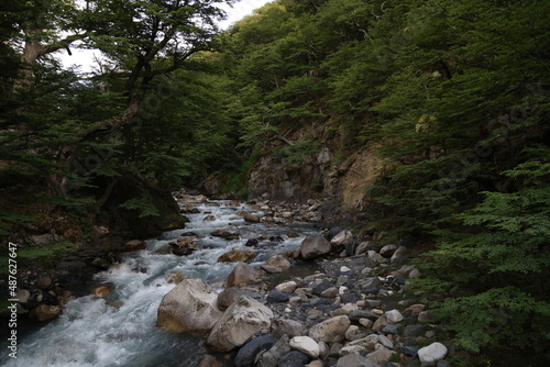 Creek on the way to the Mirador Torres del Paine, Chile