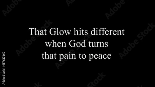 Christian quote, Handwritten vector calligraphy lettering text. Footage with handwritten text effect animation.