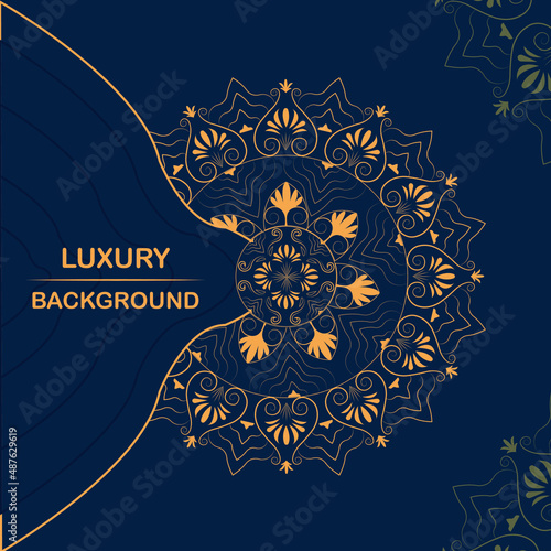 Luxury mandala background with golden arabesque pattern Arabic Islamic east style. Ramadan Style Decorative mandala. Mandala for vector in illustration