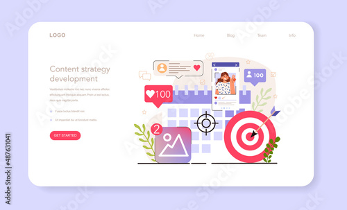 Content strategy development. Social media content manager guidance.